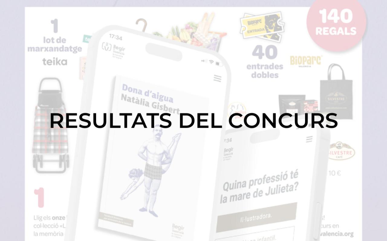 Guanyadors i guanyadores del concurs &laquo;Llegir en valenci&agrave;, la mem&ograve;ria de l'aigua&raquo;